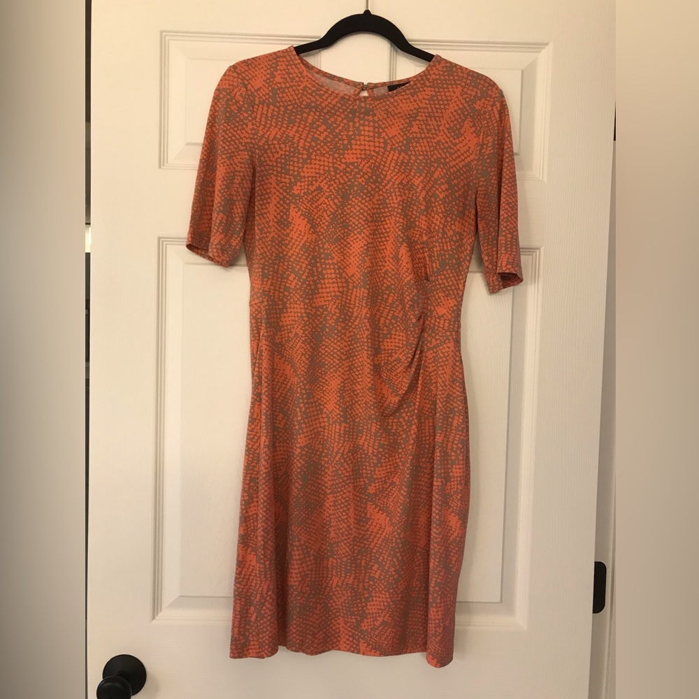 Apt. 9 Dress-Orange and khaki - small